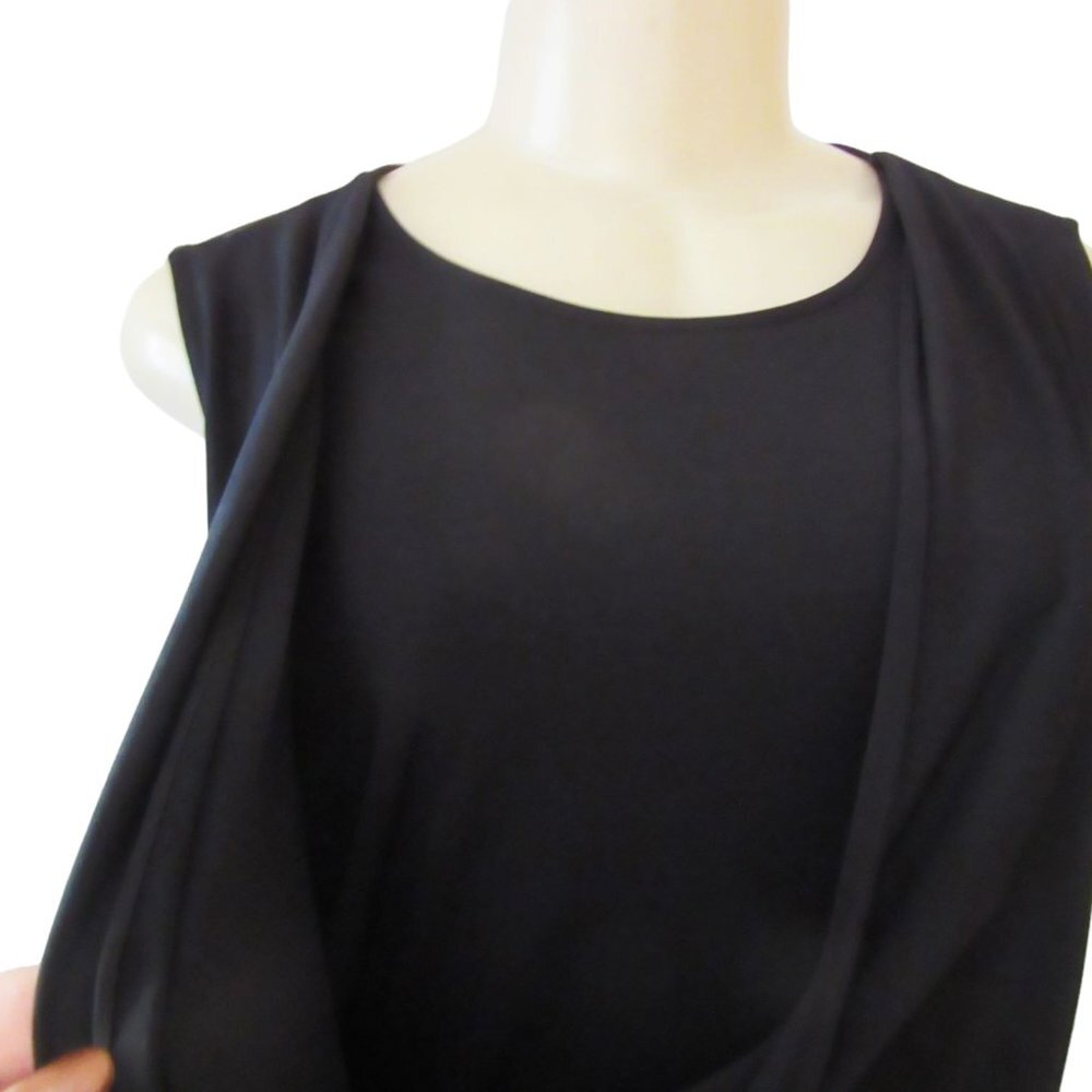 Vintage Calvin Klein Knee Length Black Dress in Size 8 - Picture 3 of 7